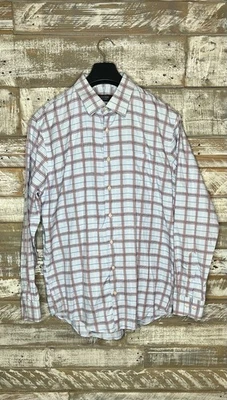 Camisa masculina manga longa Nordstroms acabamento sem rugas ajuste colarinho 34-35 - Imagem 1 de 4