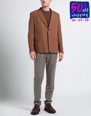 RRP€1300 VALENTINO Blazer Jacket IT46 US36 S Brown Notch Lapel Made in Italy - Image 1 of 4