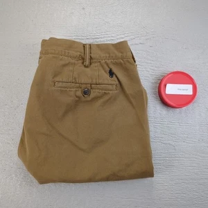Polo Ralph Lauren Classic Fit Chino Pants Men's Size 36x34 Brown Flat Front - Picture 1 of 13