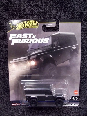 Hot Wheels Car Culture Fast & Furious Land Rover Defender 110 Die Cast. - Image 1 of 2