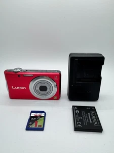 Panasonic LUMIX DMC-FS16 DMC-FH2 14,1 MP fotocamera digitale rossa fotocamera vintage - Foto 1 di 15