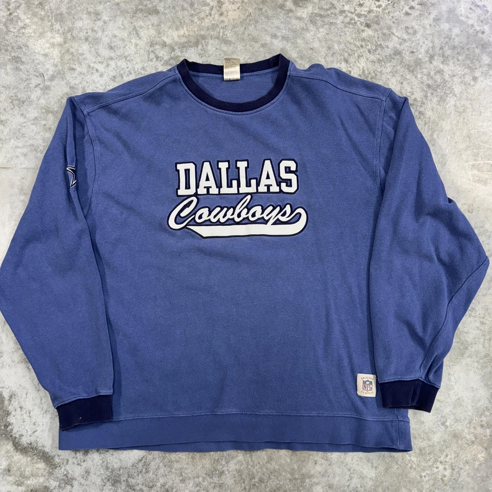 Suéter masculino Dallas Cowboys XL azul NFL futebol pulôver gridiron clássico anos 2000 - Imagem 1 de 4