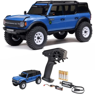 Axial 1/30 SCX30 Ford Bronco 4x4 RTR Blue Crawler w/Battery & Charger - Image 1 of 4