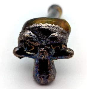 Wismuth Skull I/O Heady Glas Sherlock Handpfeife Tabak Rauchen (MADE IN USA) - Bild 1 von 7