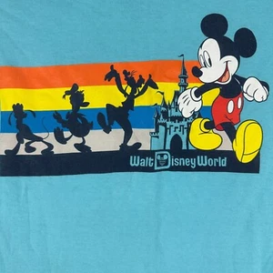 Disney Parks Walt Disney World Mickey Mouse Kids T-Shirt XL Blue 100% Cotton - Picture 1 of 6