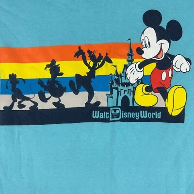 Disney Parks Walt Disney World Mickey Mouse Kids T-Shirt XL Blue 100% Cotton - Image 1 of 4