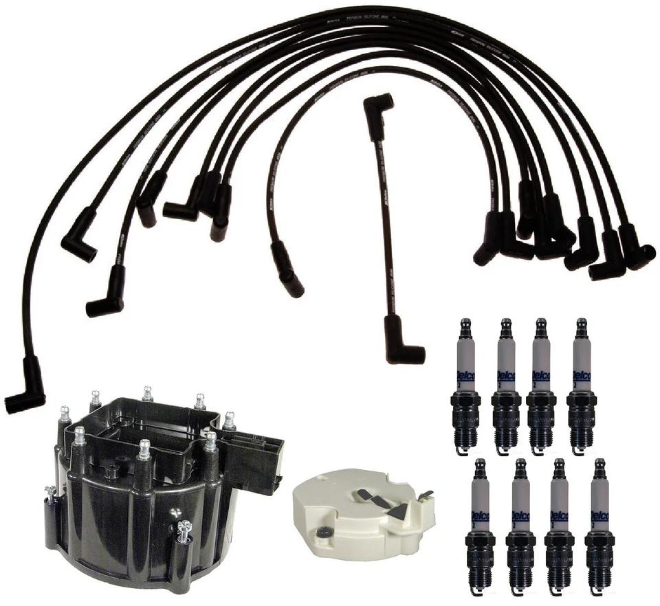 Kit de encendido ACDelco distribuidor tapa de rotor cable bujías para Buick Pontiac V8 Foto 1 de 1