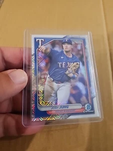 Josh Jung 2024 Bowman Chrome Mojo Refractor Mega Box Card #98 - Picture 1 of 3