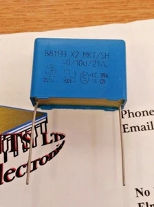 CONDENSADOR DE PELÍCULA METÁLICA: 0,68UF/275V/X2 TIPO (27,5 MIL) - Imagen 1 de 2