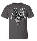 Funny Skull Hands Adult Men's Short Sleeve Tee Shirt Black
