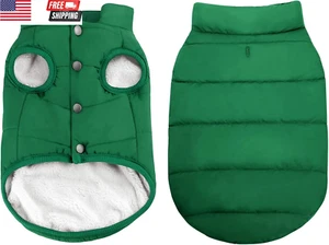 Windproof Dog Winter Coat Waterproof Dog Jacket Warm Dog Vest Cold Weather Pet A - Picture 1 of 8