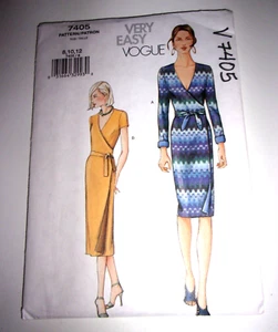 VERY EASY VOGUE #7405 - WRAP DRESS, SIZE 8-10-12 - Bild 1 von 2