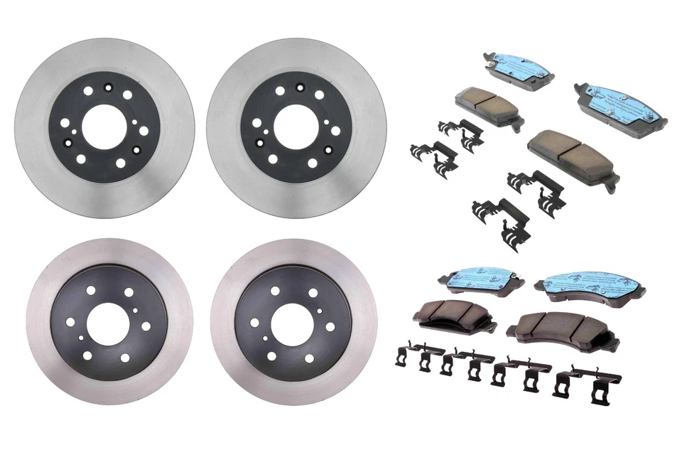 Kit de rotores y pastillas de freno delanteros y traseros ACDelco para Cadillac Chevrolet GMC Foto 1 de 1