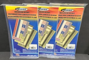 Estes 3170 Waterslide Decals Set for Model Rockets 3 Packs 9 Sheets Total Sealed - Picture 1 of 3