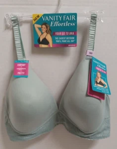 NWT Vanity Fair Effortless Wireless Bra 77164 Size 38D Soft Balsam - Picture 1 of 2