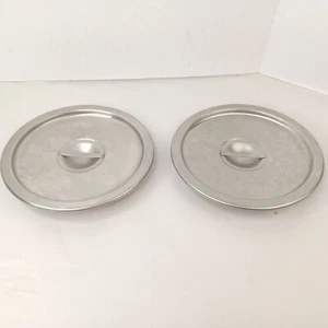 Vollrath 9.5" Cover Stainless Steel Buffet Soup Sauce Cover Lot Of 2 - Picture 1 of 4