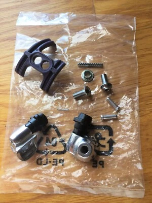 Shimano Alloy Downtube Cable Housing Stops New NOS Concave Mount Black Knobbly - Image 1 of 3