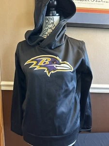 Felpa con cappuccio pull over EUC / NFL Nike Baltimore Ravens con tasche / Wms media - Foto 1 di 4