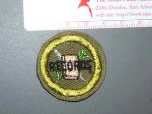 Boy Scout Merit Badge Farm records & bookkeeping khaki crimp 3992M - Picture 1 of 1