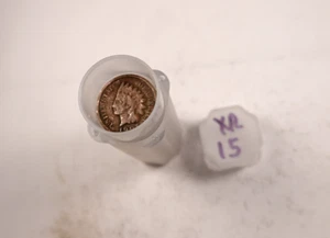 (50) G/VG+ Mixed Indian Head Cent Roll * 50 Coin Lot * + FREE COIN TUBE! *XR15 - Imagen 1 de 6