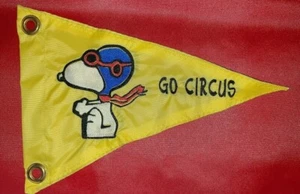 Personalized Snoopy Red Baron Triangle Safety flag recumbent trike Bicycle Kayak - Picture 1 of 9