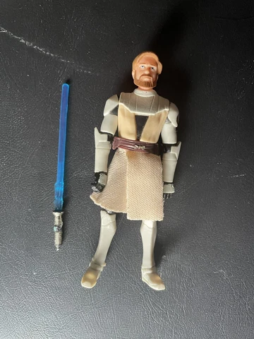 Star Wars 3.75" Clone Wars Freeco Speeder Obi-Wan Kenobi Hasbro Jedi Cover