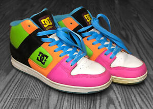 Details about   DC Shoes Womens Rebound High LE Skate Multicolor 303400 Color Block Lace Up 8