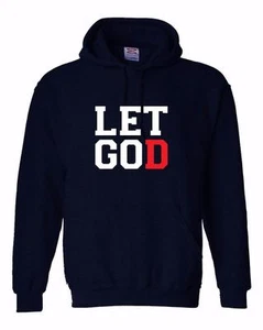 NUEVO HOMBRE ESTAMPADO LET GOD CHRISTIAN LOVE BIBLIA TEMA CHAQUETA CON CAPUCHA SUÉTER - Imagen 1 de 8