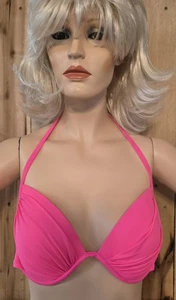 SHADE & SHORE Womens Underwire Padded Hot Pink ๐ฅ BIKINI TOP 36 D - Picture 1 of 3