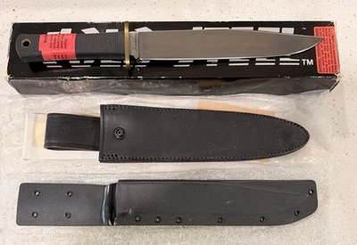 Cuchillo Cold Steel Trail Master Gen 1 Carbono V Hecho en EE. UU., Raro 1988 Mfr Nuevo En Caja Foto 1 de 3