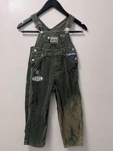 Mono cargo pana verde Mickey vintage Disney talla 5Y bordado envejecido - Imagen 1 de 11