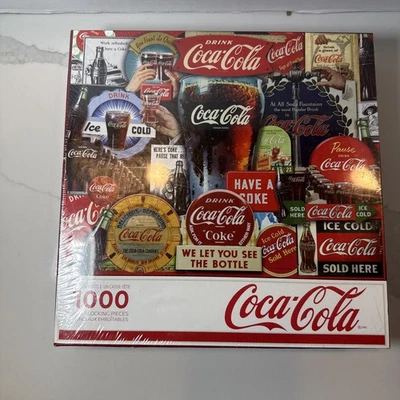 NEW 1000 Piece Jigsaw Puzzle Coca-Cola Springbok Made in USA SEALED - Image 1 of 4