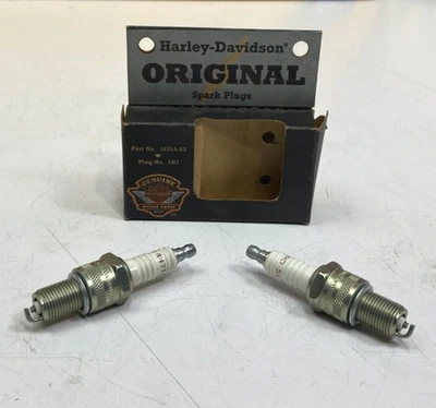 83-85 OEM Harley 2Pk Spark Plugs Fits XR-1000 Sportster - Image 1 of 4