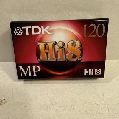 TDK Hi8 fita MP 120 vídeo cassete para filmadoras P6-120H8MP NOVO LACRADO - Imagem 1 de 4