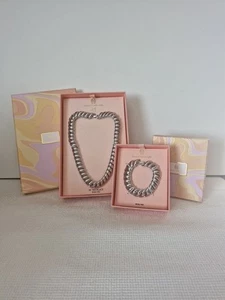 House Of Harlow Silver Plated Collar Necklace With Matching Bracelet ( NIB) - Picture 1 of 13