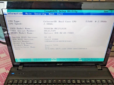 Acer Aspire 5336 laptop, T3500 T353G25Mnkk - Image 1 of 4