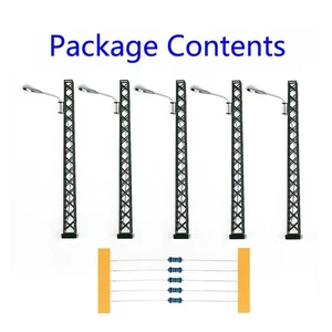 Lamp Lamp Scale: 1: 87 3V DC Or AC 5 Pieces For Building Layout! For Rail - Picture 1 of 16
