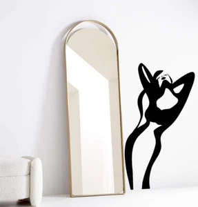 Sexy Girl Decal Fashion Sticker Large Wall Girl Body Vinyl Decal Bar Décor - Picture 1 of 4
