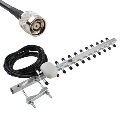 2.4GHz 16DBi WiFi Yagi Antenna For 802.11b/g/n RP-TNC male 5M For WRT54G WRT54GL - Image 1 of 4