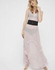 NWOT Free People Intimately Corset dusty pink belted ruffled dressIs, size xs