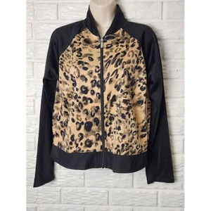 NWT Juicy by Juicy Couture full zip Animal print Women's size Medium Pockets - Picture 1 of 7