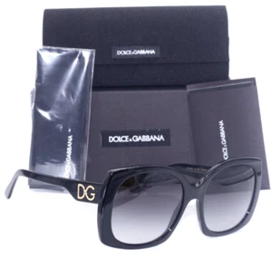 DOLCE & GABBANA DG4385 501/8G BLACK/GREY GRADIENT LENS AUTHENTC SUNGLASSES 58-18 - Picture 1 of 6