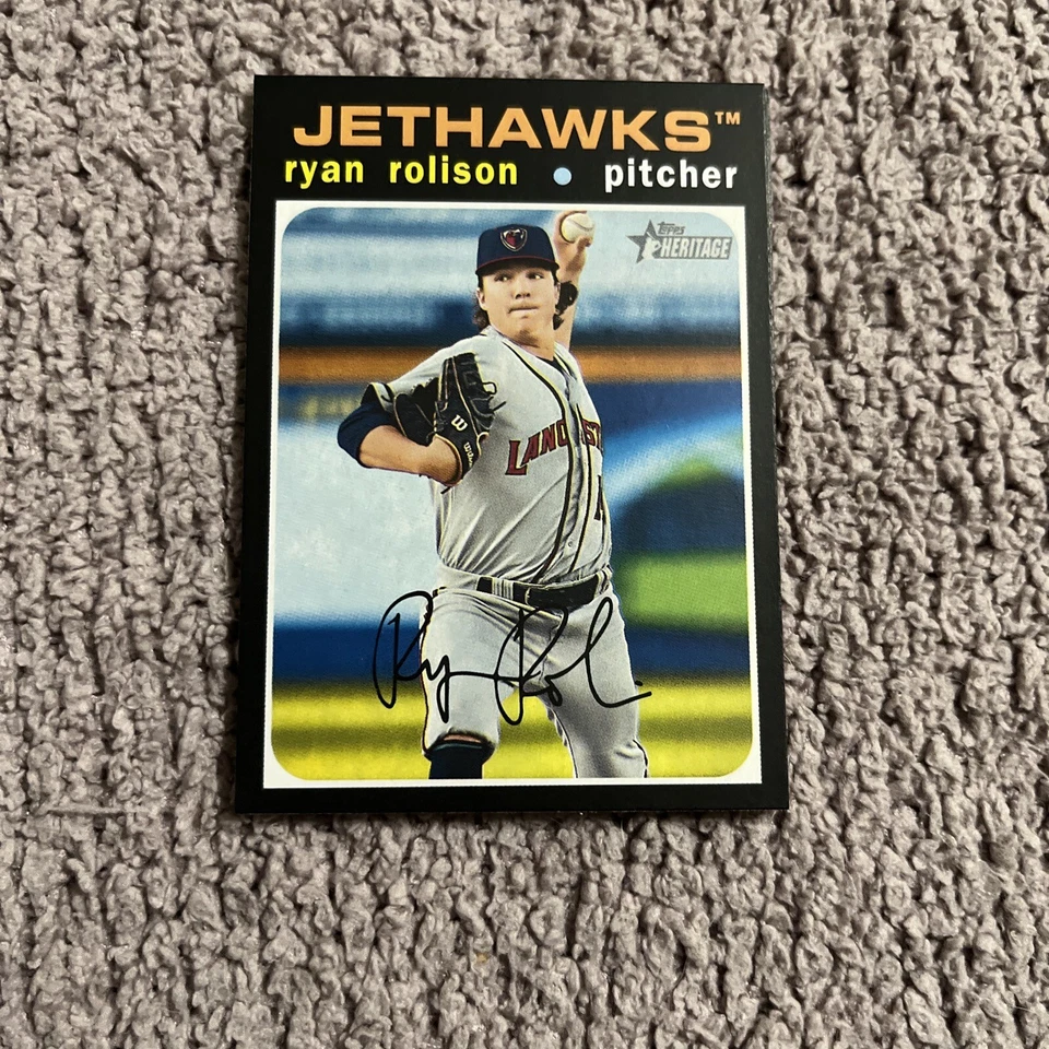 2020 Topps Heritage Minor League Ryan Rolison 63 Lancaster JetHawks - Image 1 of 1