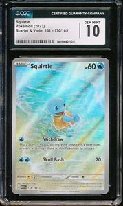 CGC 10 2023 Pokemon 151 SQUIRTLE Illustrazione Rara #170 Inglese 170/165 GIOCO PERFETTO - Foto 1 di 3