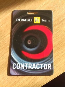 RENAULT F1 TEAM VISITOR CARD RARE - Picture 1 of 1