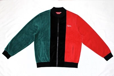Talla Pequeña - Chaqueta Supreme Velour con Cremallera Negra: SS18 NUEVA SE ENVÍA EL MISMO DÍA Foto 1 de 4