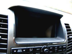 D Chrom Rahmen für Nissan Navara D40 Pathfinder Navi - Edelstahl poliert - Picture 1 of 3