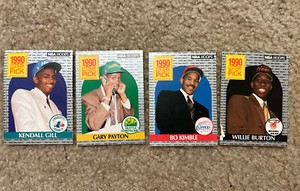 1990 NBA HOOPS Lottery Pick Bo Kimble Willie Burton Gary Payton Kendall Hill