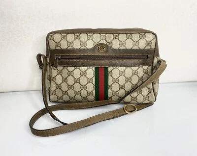 Vintage Gucci Sherry Line Web Stripe Bag Crossbody - Image 1 of 4