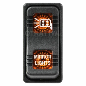 OTRATTW Carling Tech Contura X Rocker Switch, Polaris, MIRROR LIGHTS, AMBER LENS - Imagen 1 de 4